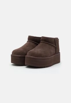 Ugg Classic Ultra Mini Platform - Enkellaarsjes Met Plateauzool - Burnt Cedar -Ugg Winkel 45789dffa4544f708165750ea4e2c274