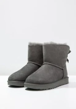 Ugg Mini Bailey Bow - Korte Laarzen - Grey -Ugg Winkel 525dc8735edb46f7804c2d07d49bc97e