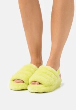 Ugg Fluff Yeah Slide - Sandalen Met Plateauzool - Key Lime -Ugg Winkel 62e80b43ff054be79f6f466a9dbb1561