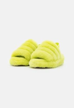Ugg Fluff Yeah Slide - Sandalen Met Plateauzool - Key Lime -Ugg Winkel 977cf7f00ec04eeb817f4c2f10ee4304