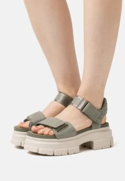 Ugg Ashton Ankle - Sandalen Met Plateauzool - Moss Green