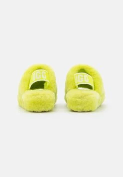 Ugg Fluff Yeah Slide - Sandalen Met Plateauzool - Key Lime -Ugg Winkel aa0ab7413716466bbecbd27c906c338b