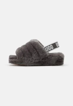 Ugg Fluff Yeah Slide - Pantoffels - Charcoal -Ugg Winkel e5d503e1335d4ea8833560b24c9182b3