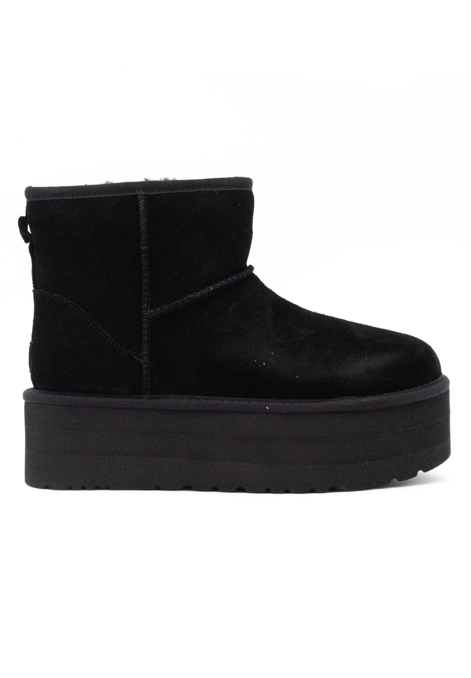 Ugg Classic Mini Platform - Enkellaarsjes Met Plateauzool - Black 1 Ugg Classic Mini Platform - Enkellaarsjes Met Plateauzool - Black