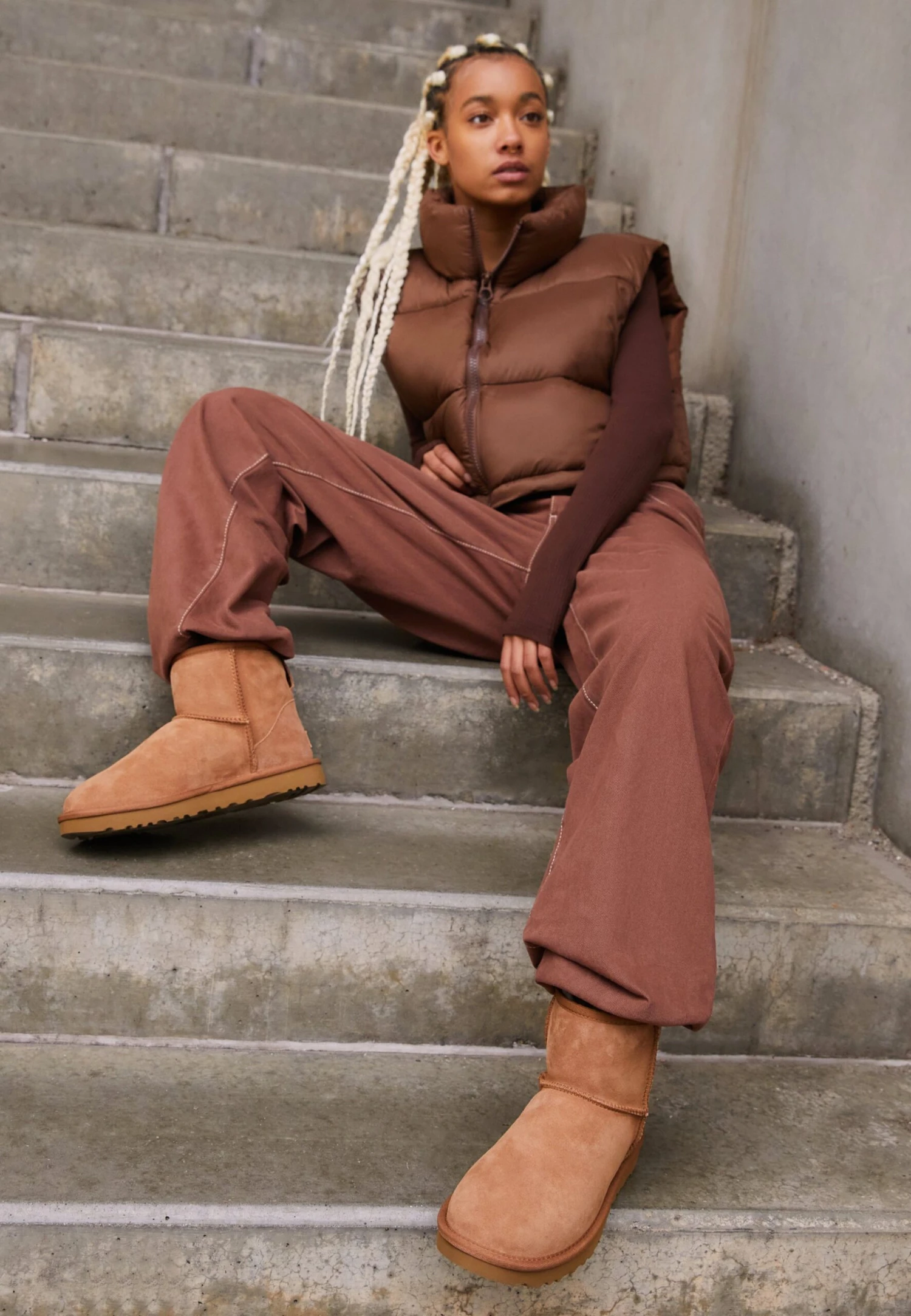 Ugg Classic Mini - Korte Laarzen - Chestnut 1 Ugg Classic Mini - Korte Laarzen - Chestnut